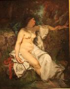 Gustave Courbet, Bather Sleeping by a Brook